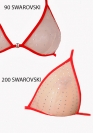 Lingerie Luxxa Riad Strass SOUTIEN GORGE INVISIBLE ROUGE STRASS 4